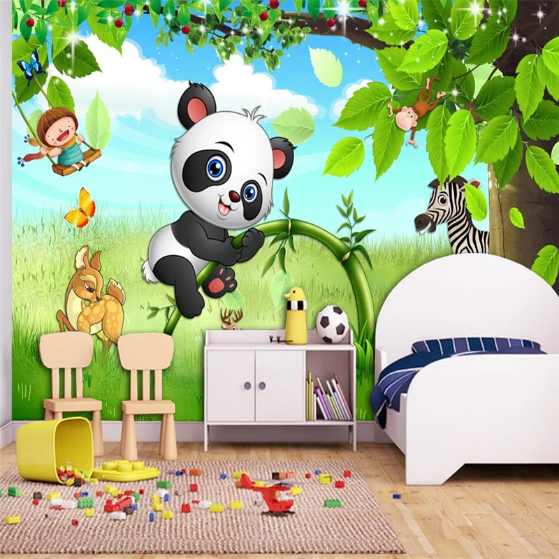 

beibehang Wallpaper mural custom living room bedroom modern fresh beautiful forest woods landscape mural TV background