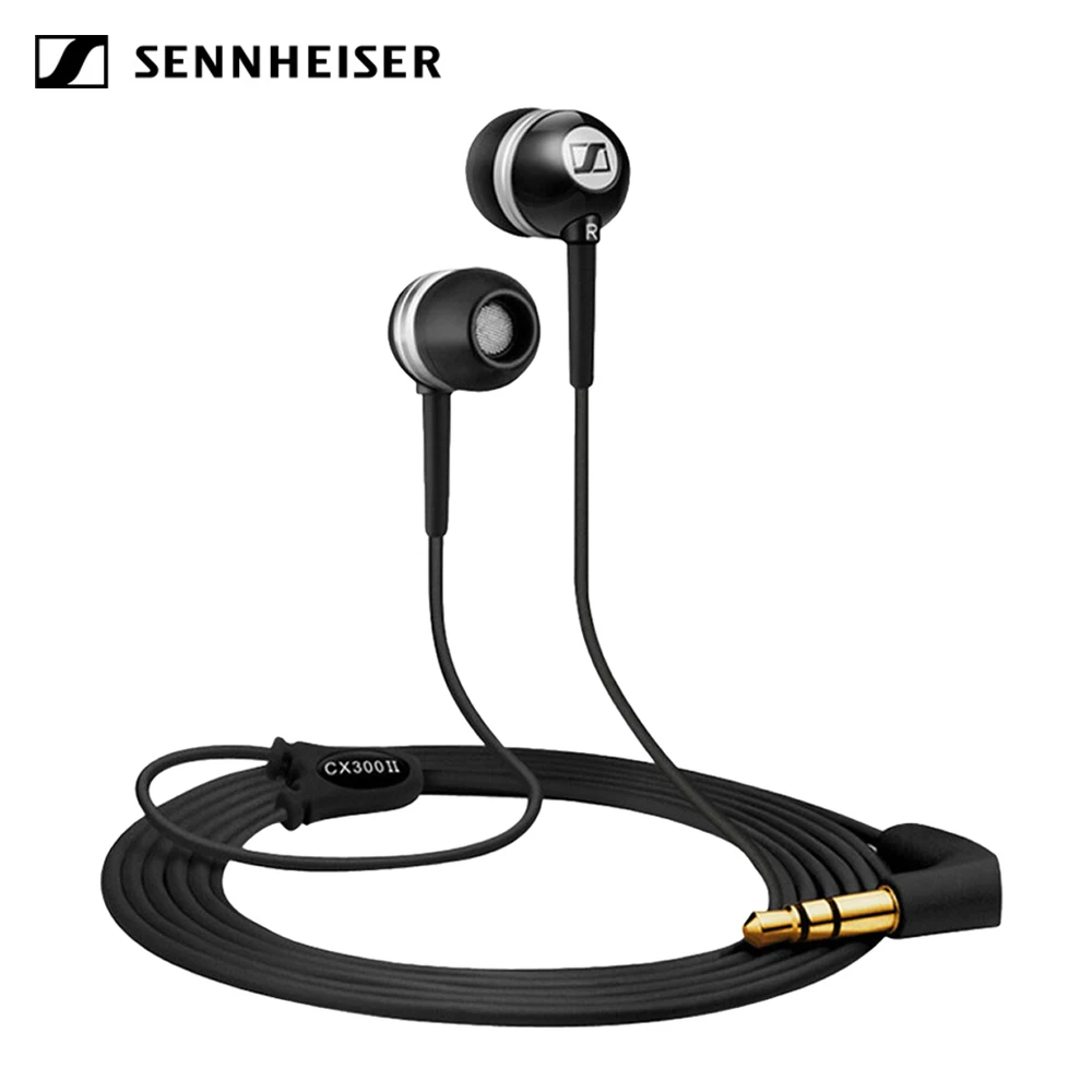 Оригинальные наушники вкладыши Sennheiser CX300 II динамическая Проводная гарнитура 3 5