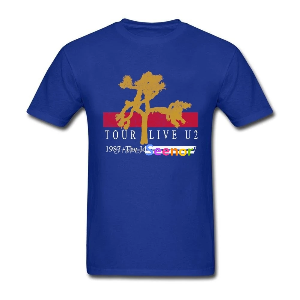 Новый U2 Джошуа дерево Tour хлопковая Футболка Crewneck Мода Для Мужчин's Футболки 2018