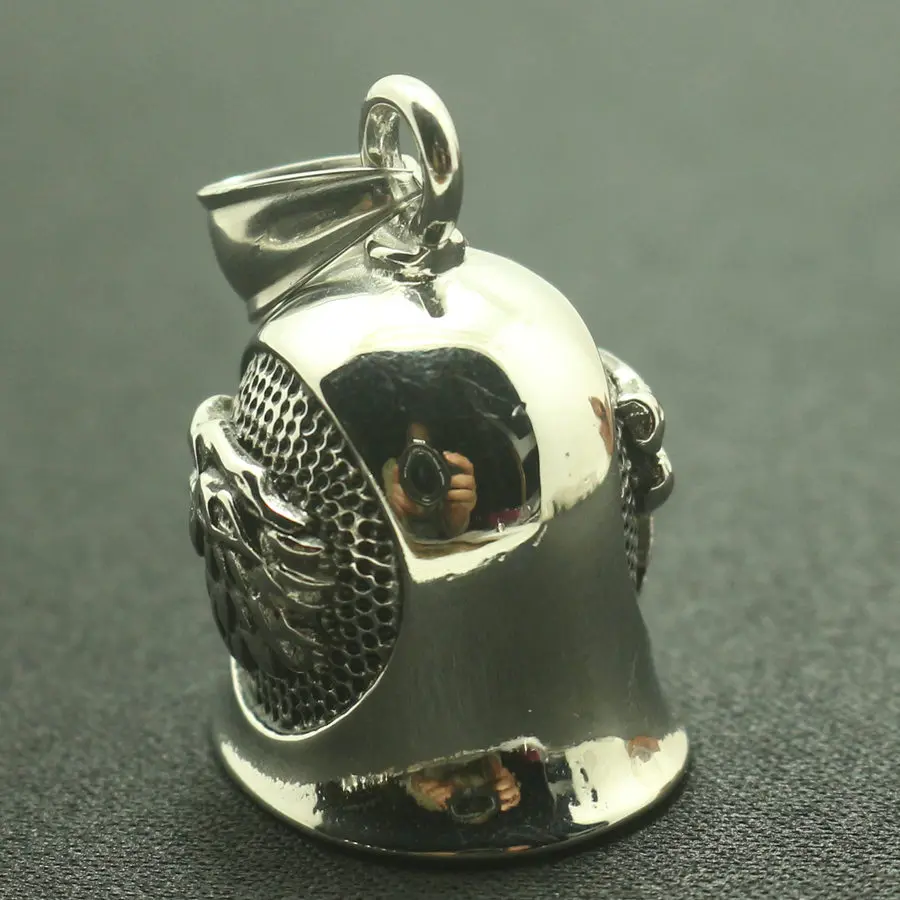 316L Stainlesss сталь животное волк Длинные волосы двусторонний узор Прохладный jingle