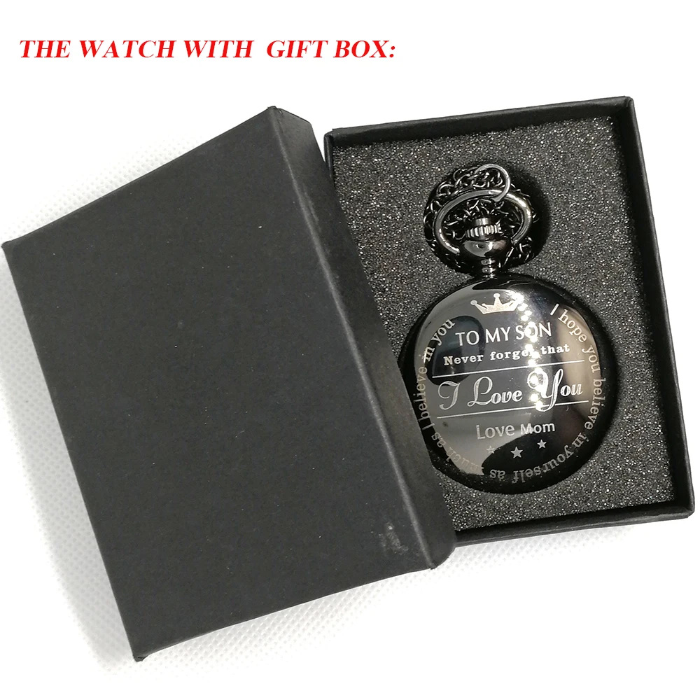 Новый модный мужской подарок на день рождения кварцевые карманные часы для моего