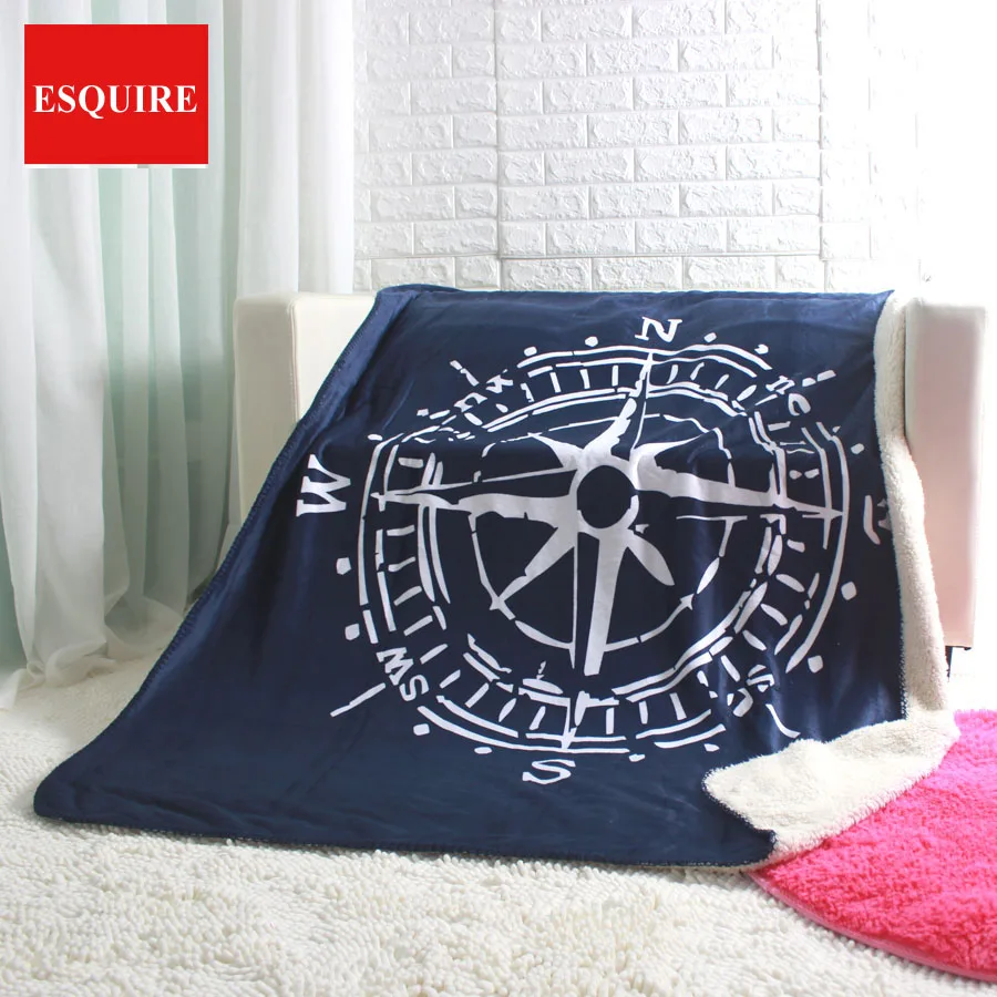 Плед с компасом 50x60 дюймов 130x160 см|blanket for car|sofa blanketblanket throw |