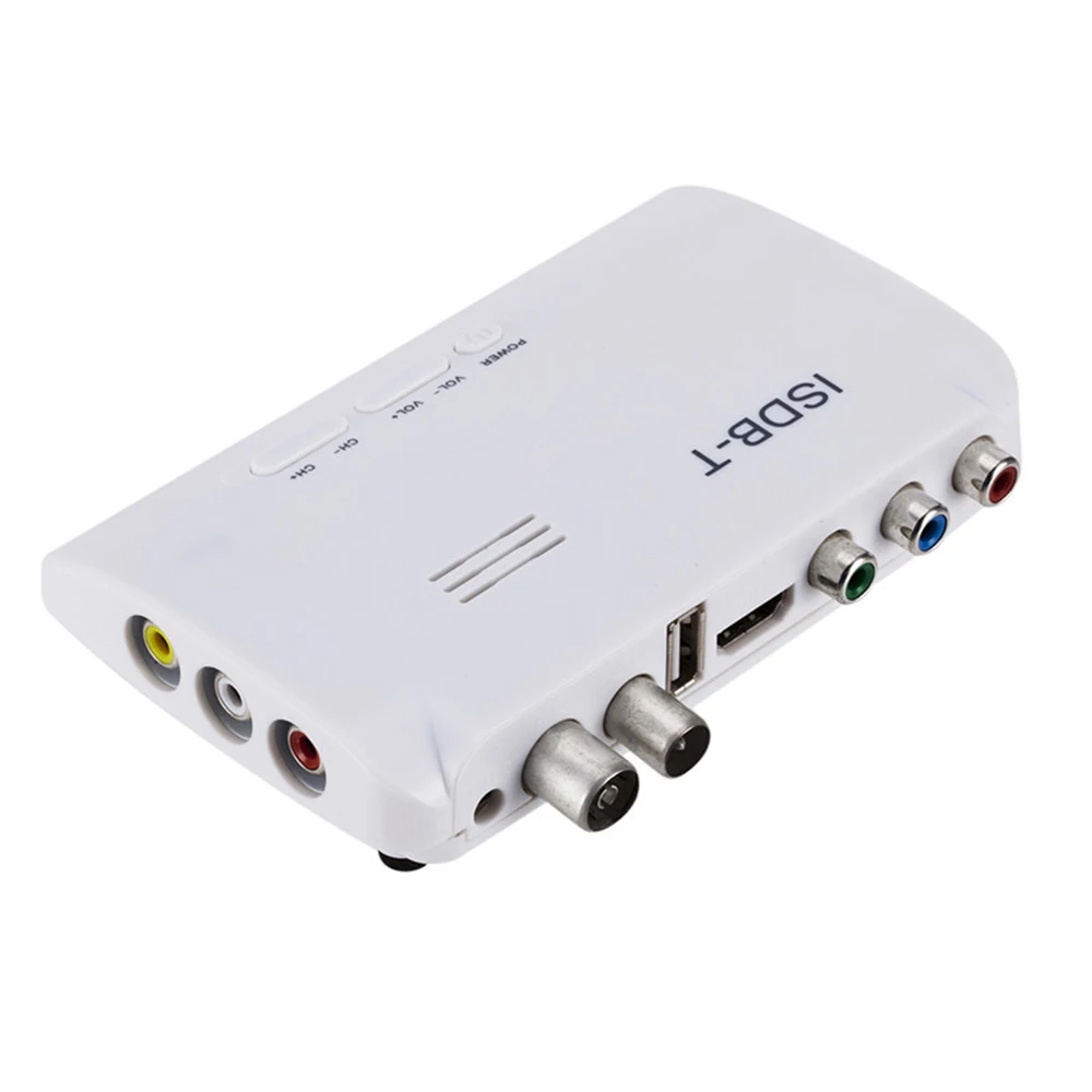 ISDB-T Digital Terrestrial Converter TV Stick Receiver 1080P BOX for any countries RCA Cable | Электроника