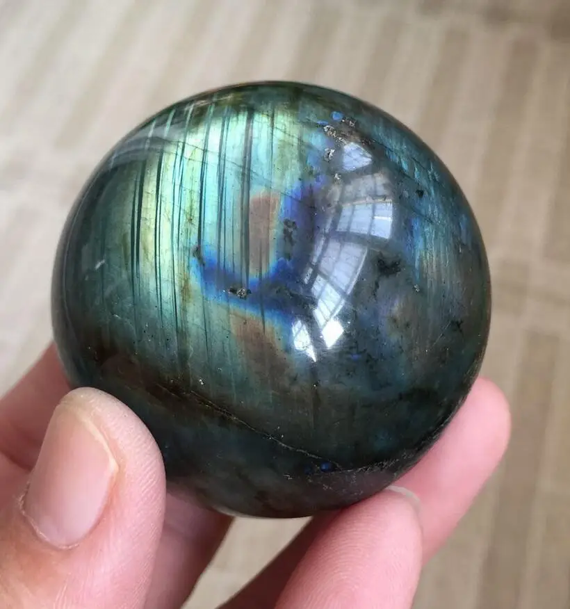 Сферический шар из 210 натурального Лабрадорита Мадагаскарский | Дом и сад