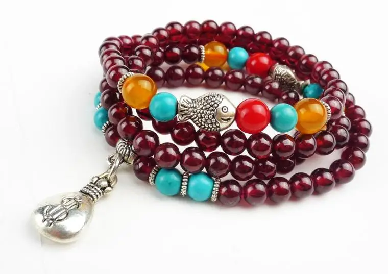 Женские модные серебряные браслеты с подвесками в форме рыбы 5 мм натуральный