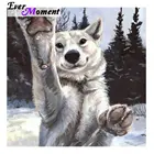 Когда-нибудь момент алмазов картина полная квадратная дрель волк 5D DIY картина Стразы Вышивка крестом Алмазная вышивка домашний S2F1988