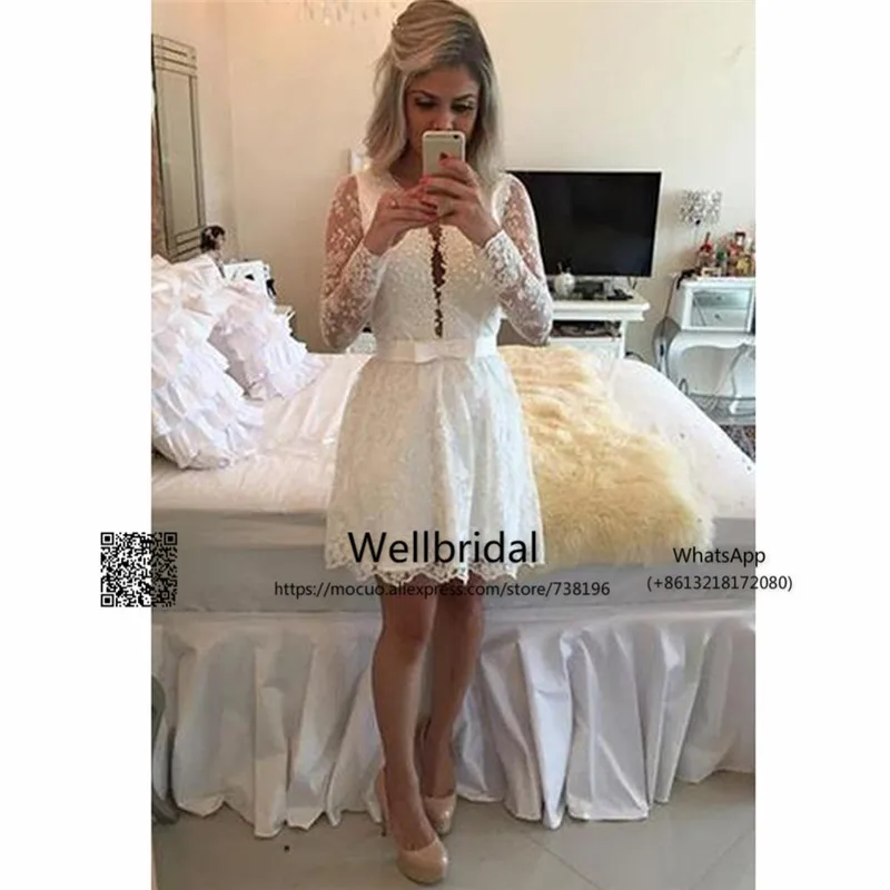 2017 новые кружевные платья для выпускного вечера с длинным рукавом жемчужное