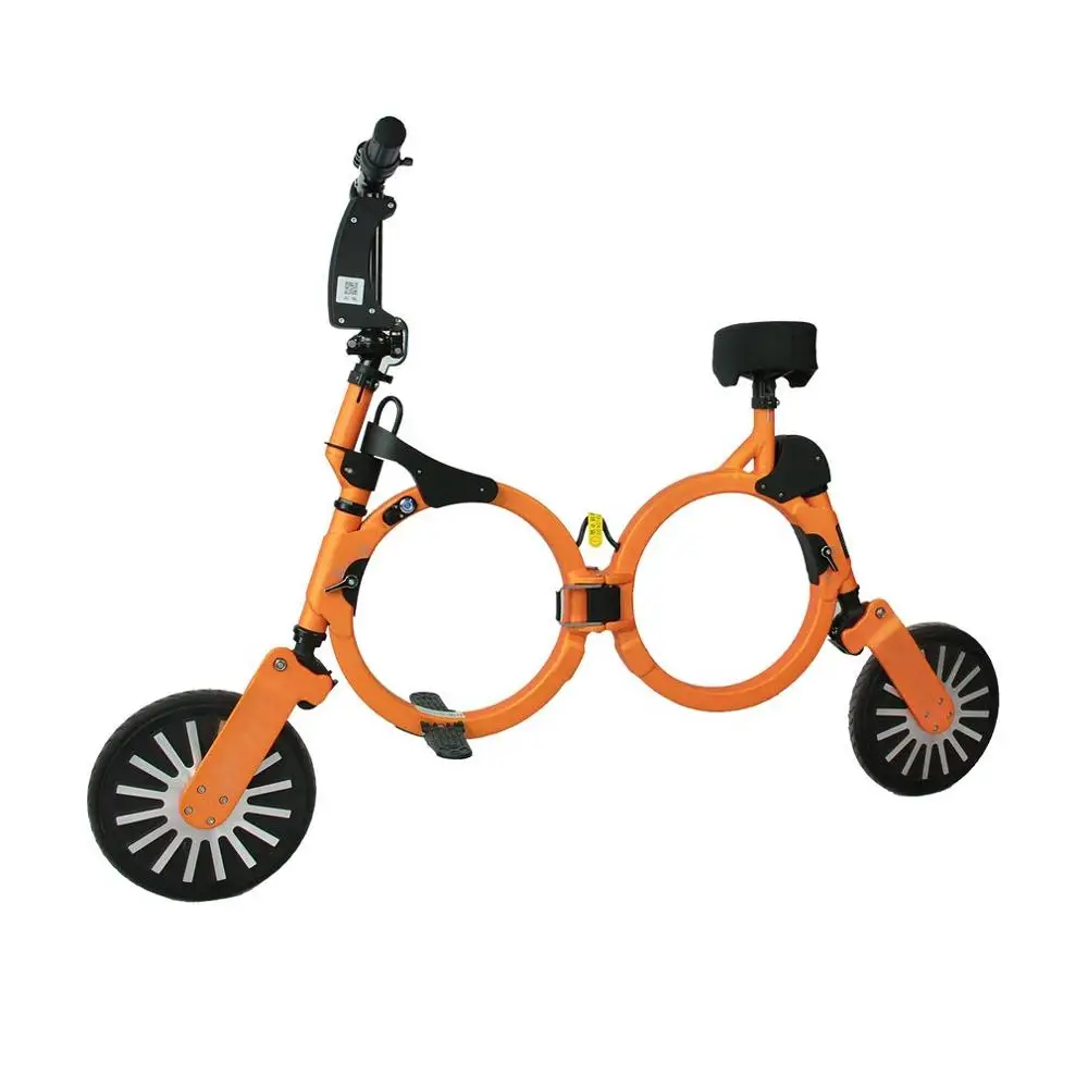Orange AU Plug Ультралегкий складной рюкзак Электрический Скутер Складной электрический самокат 2 колеса мини смарт мотор скейт Перезаряжаемые E - Цвет: Orange AU Plug