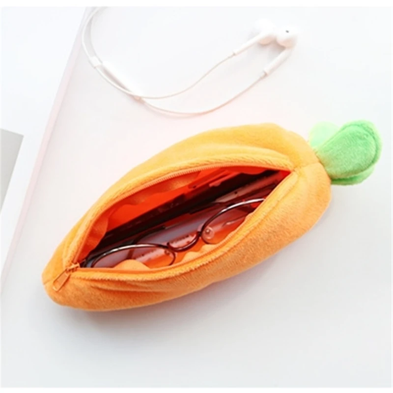 Милый плюшевый морковка чехол для карандашей канцелярские товары креативный