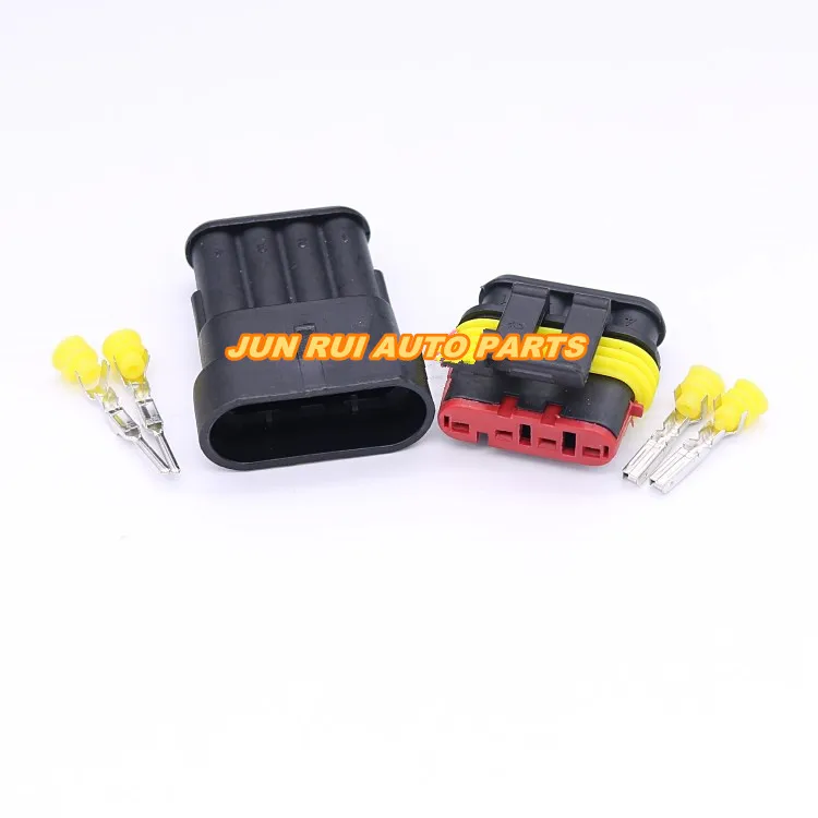 

10pcs/lot Superseal AMP Tyco 1.5 Kit 1/2/3/4/5/6 Pin Female Male Waterproof Electrical Wire Cable Automotive Connector Car Plug