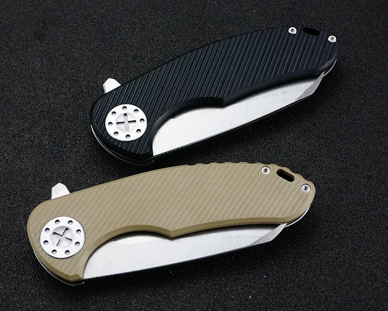 

Free freight new D2 folding knife outdoor portable bearing pocket folding knife G10 outdoor camping survival edc tool knife