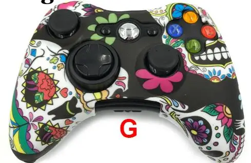 G Камуфляжный силиконовый гелевый мягкий резиновый чехол для Xbox 360 игровой контроллер - Цвет: G