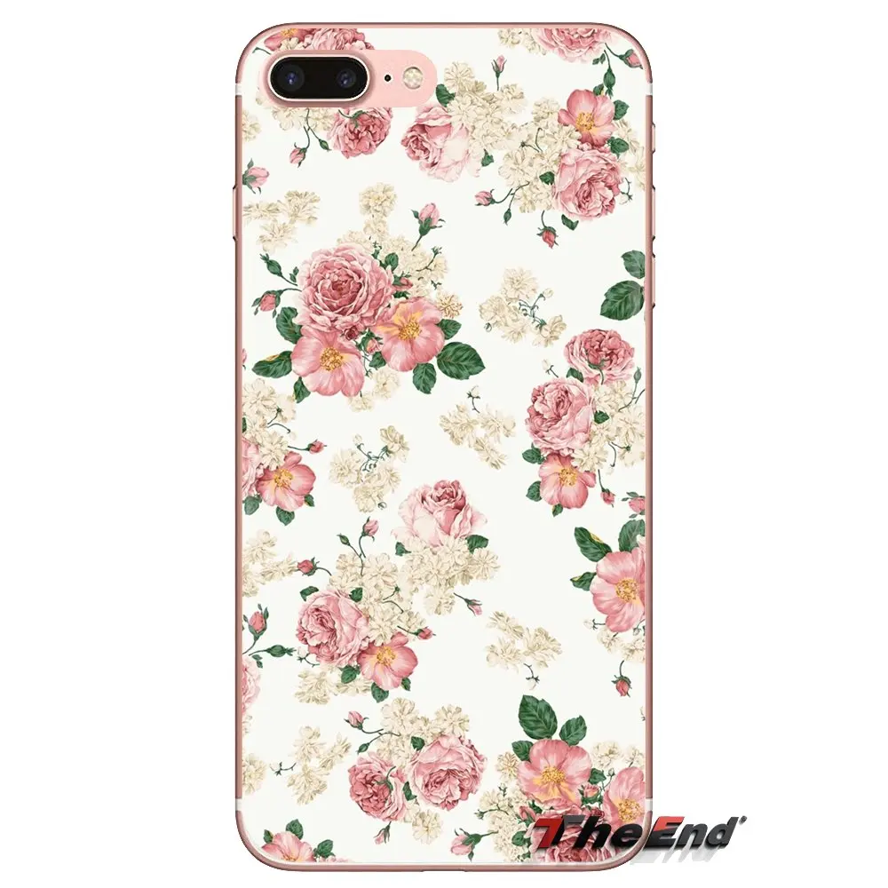 Soft Transparent Cases Covers For Xiaomi Redmi 4A S2 Note 3 3S 4 4X 5 Plus 6 7 6A Pro Pocophone F1 Flower Patterned |