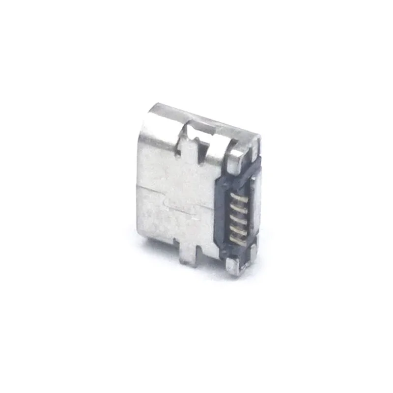 30 шт./лот плоский край 5 Pin Тип B SMT микро USB Разъемы женский ПОРТ Jack Tail Sockect Разъем