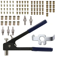 blind rivet gun threaded insert hand riveting kit nuts riveter tool box set hand manual repair tools