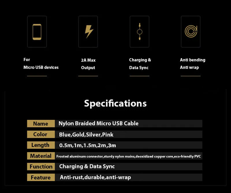 0,5 м/50 см/1 м/2 м/3 м type C зарядный кабель зарядное устройство Micro USB-C type-C нейлоновый кабель для iPhone 6 Xiaomi Mi8 samsung Galaxy S7 S8 Plus