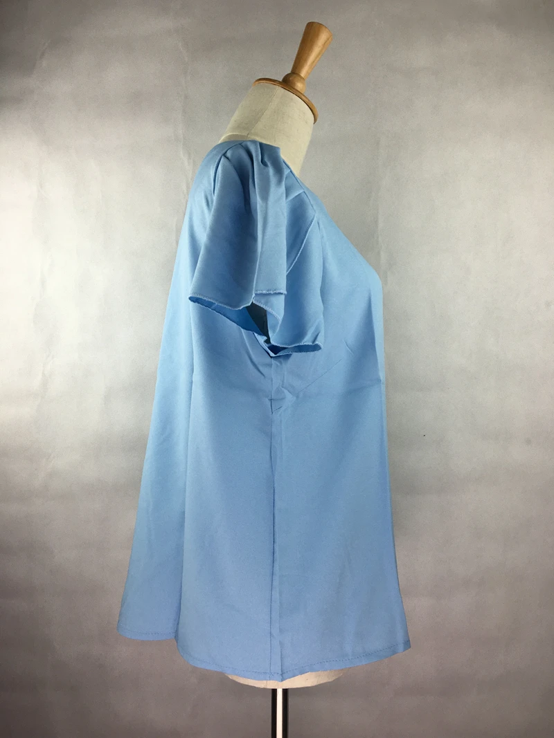 Блузка женская с рукавами-бабочками повседневная элегантная рубашка Большие