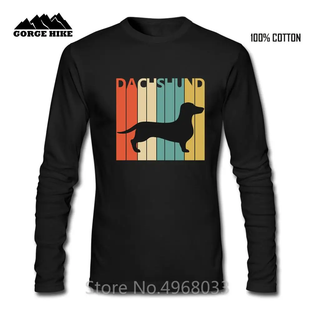 Оригинальная брендовая одежда Camisetas футболка Hipster Hombre винтажные 1970s такса собака