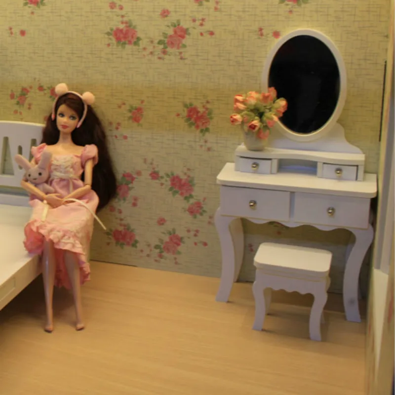 Миниатюрная мебель 1:6 BJD Европейский туалетный столик можно настроить Blyth FR momoko |