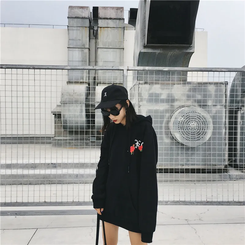 Женская толстовка с капюшоном Harajuku Повседневная Свободная Толстовка принтом