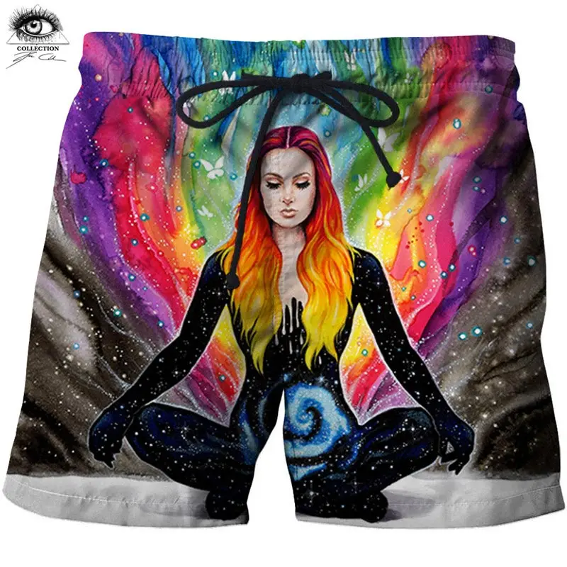 

Cool Men Short pixie cold artist Quick Dry Fitness Fashion Pants Casual Shorts Goddess 3D Beach Bodybuild Breathable ZOOTOPBEAR