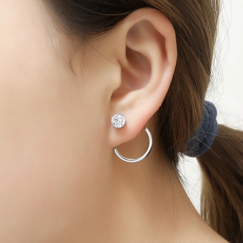 Очаровательные серьги гвоздики OUFEI из розового золота ювелирные изделия