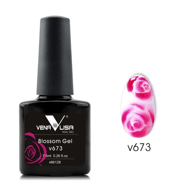 v673 Venalisa, 12 цветов, художественный Гель-лак для ногтей, красивый маникюр, сделай сам, дизайн ногтей, цветочный эффект, лак для ногтей - Цвет: v673
