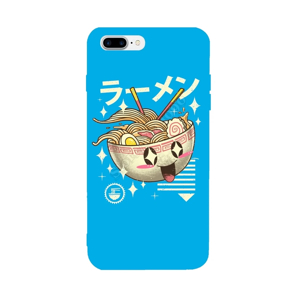 Прохладный Ретро Kawaii Ramen для Iphone 6 S 7 8 Plus Чехлы ТПУ Жесткий чехол телефона X |