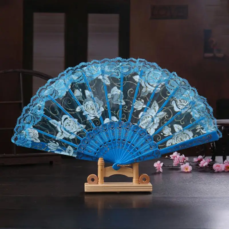 Пластик + ткань традиционный стиль Пластиковая Складная Веерная китайский