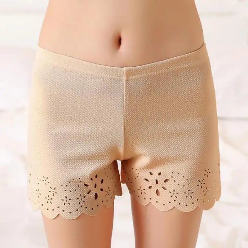 Бесшовные женские шорты удобные новые летние под юбку кружевное нижнее белье