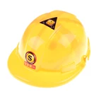 Новая желтая имитация защитного шлема, ролевая игра, шапка, игрушка, строительные забавные гаджеты, креативный подарок для детей