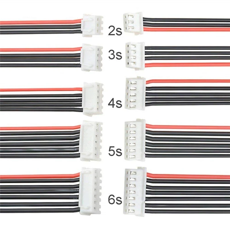 10 шт./лот 2 6S Lipo батарея баланс зарядное устройство кабель см 2S 3S 4S 5S 22AWG мягкий