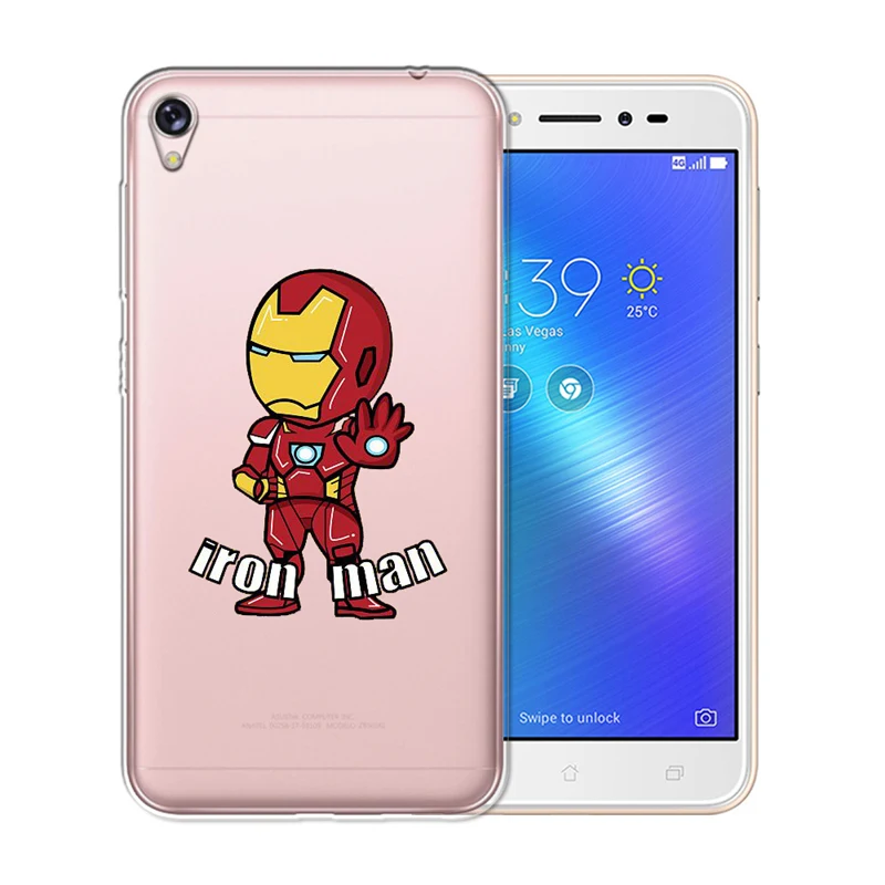 Luxury Soft TPU Silicone For Asus Zenfone Live ZB501KL Max 3 4 Pro M1 ZB602KL ZC520KL ZC520TL Marvel cartoon phone case cover |