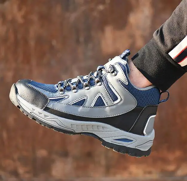 Г. Новая мужская конструкция уличная Высокая сталь носок Кепка защитная обувь Мужская прокалывающая Рабочая обувь зимние сапоги