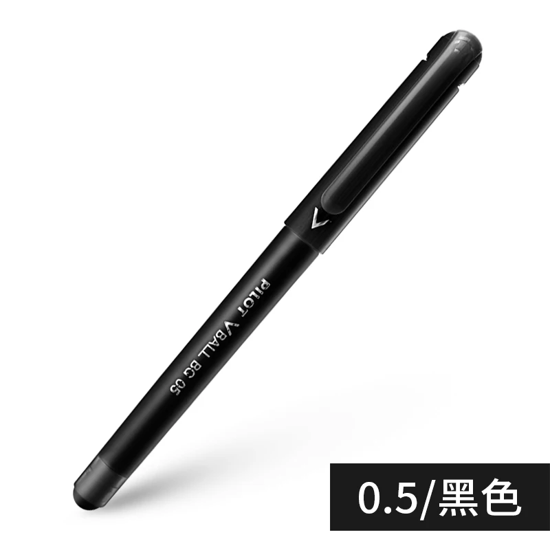 Black 1 шт. японский пилот LVE-10EF прямые жидкости мяч подпись, с водяным знаком горлышко в форме ручки VCORN 0,5 мм студенческий экзамен - Цвет: Black