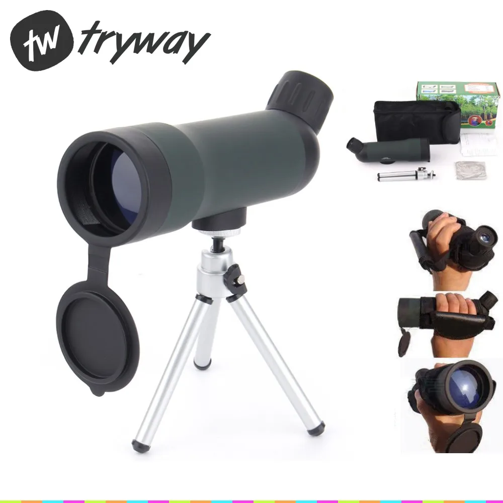 Высокое качество 20x50 HD Монокуляр Открытый телескоп Зрительная труба птицы однотрубный дорожный телескоп с портативным штативом