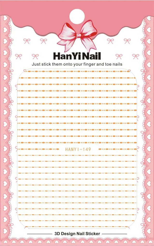 HANYI149 3d Золотые узоры! Лак для ногтей задний клей деколь декорации Дизайн Наклейка для ногтей Советы красоты - Цвет: HANYI149