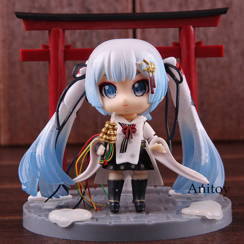 Nendoroid 850 Снег Мику кран жрица версия Редкие Хацунэ Мику ПВХ фигурка Коллекционная модель игрушки