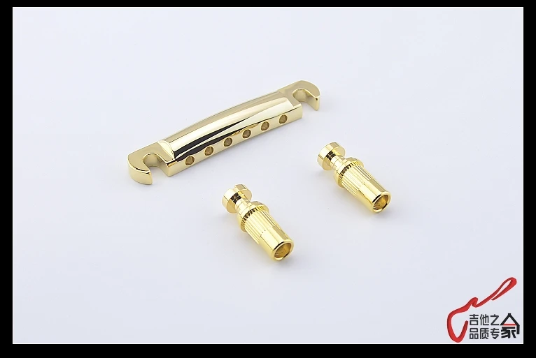 1 комплект гитарная семья Tune-O-Matic электрическая гитара нижний порожек и Струнодержатель золото(#1159) Сделано в Тайване