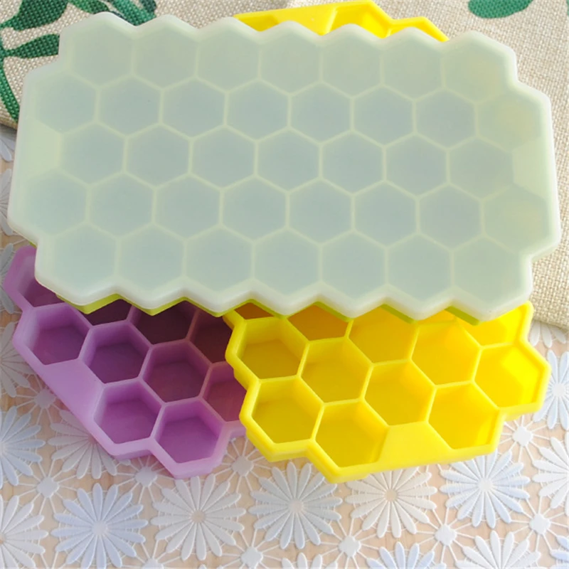 Силиконовые Мёд гребень Форма шоколад плесень лоток Cube пчелы льда Кухня DIY