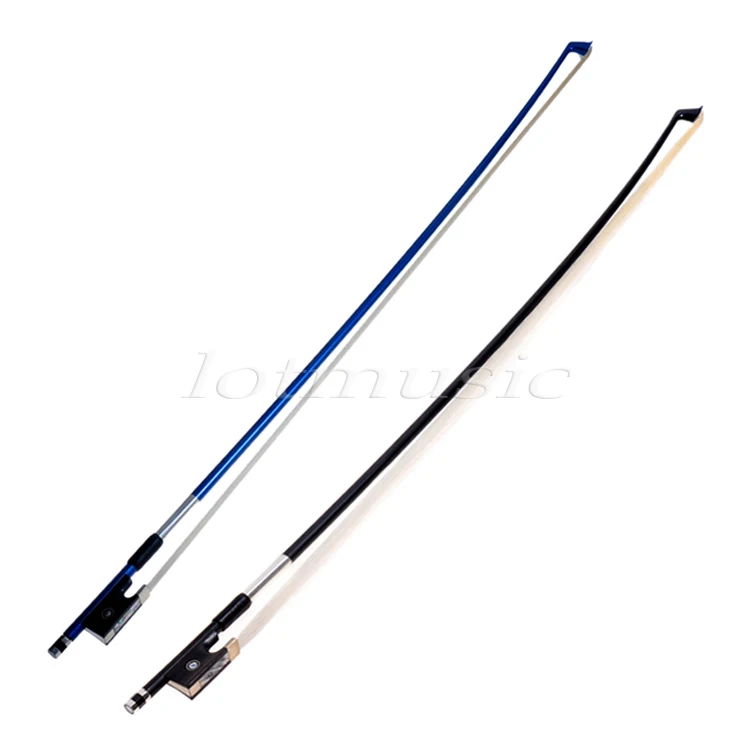 2 комплекта из углеродного волокна Скрипка Лук Потрясающие банты 1/2 Лук-синий и