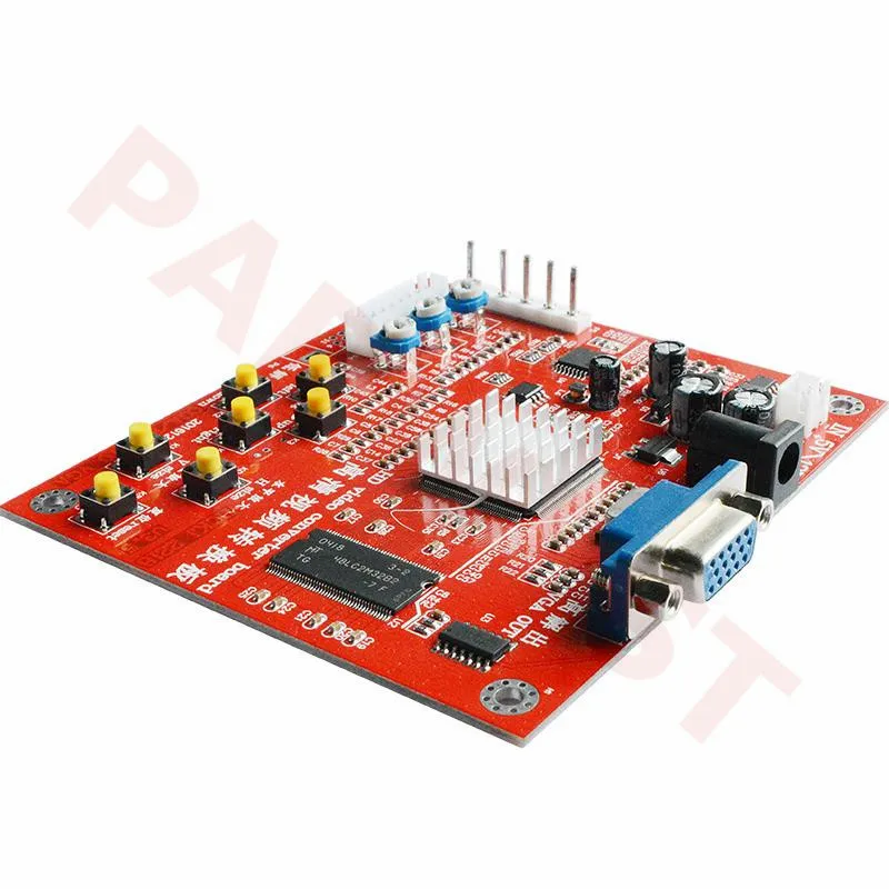 Горячая Распродажа плата преобразователя высокой четкости красного цвета CGA в VGA