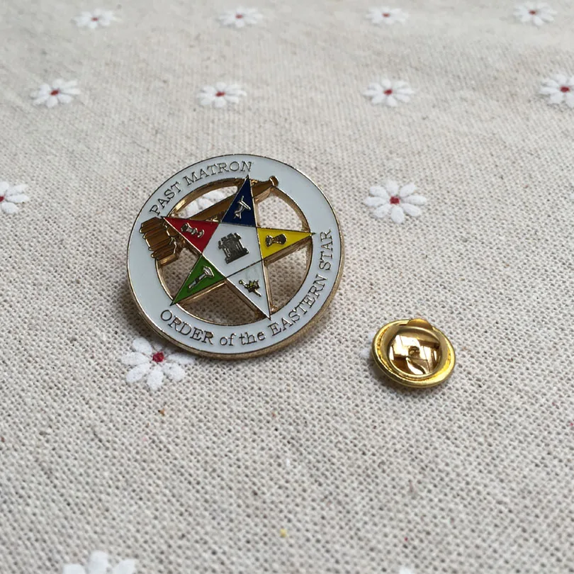 10 шт. оптовая продажа масонская эмалированная булавка значки с лацканами минулые