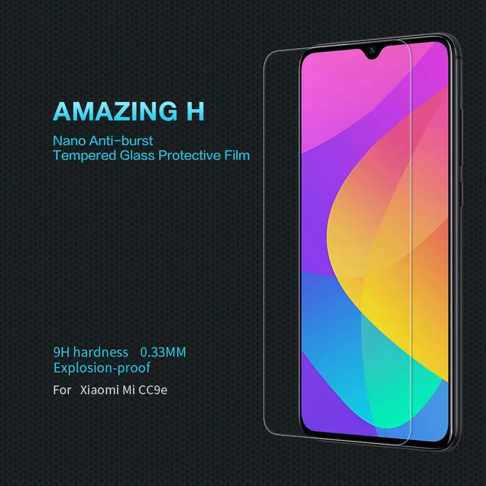 Xiaomi mi CC9e/A3 стеклянный протектор экрана Nillkin Amazing 9H 0,33 мм прозрачное защитное стекло Xiao mi CC9E/A3 закаленное стекло