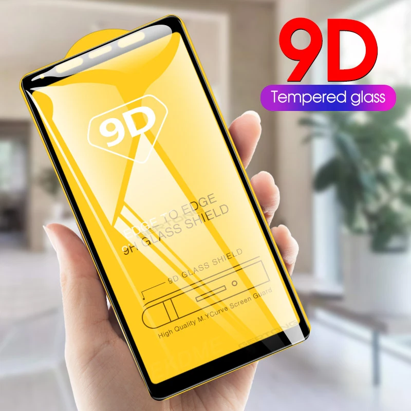 9D изогнутое закаленное стекло для Samsung Galaxy A50 A30 M20 M10 A7 A8 Plus A9 2018 полное покрытие