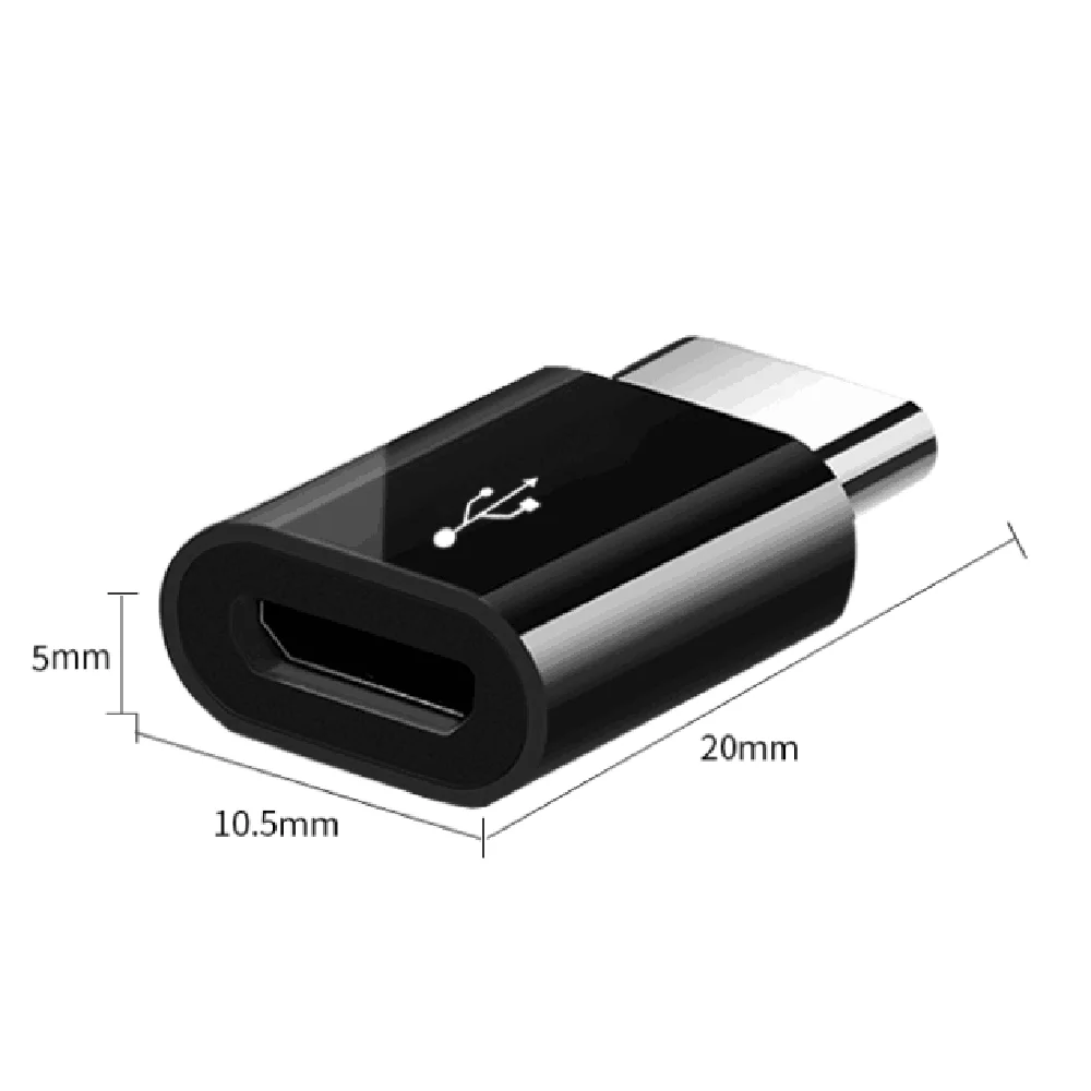 Адаптер EPULA Usb Type C Стандартный Прочный USB к адаптеру Micro 2 0 Female To 3 1 Male коннектор