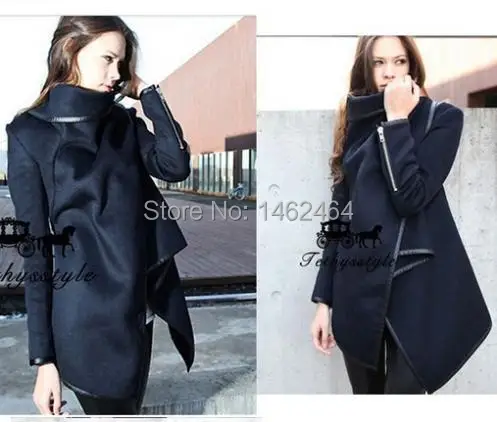 HOT Free Shipping 2014 new style t winter woolen overcoat women fashion trench coat | Женская одежда