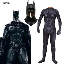 Birds of Prey Cosplay Costume The Dark Knight Bruce Wayne Zentai Bodysuit Jumpsuit Superhero Halloween Kids Men Adult