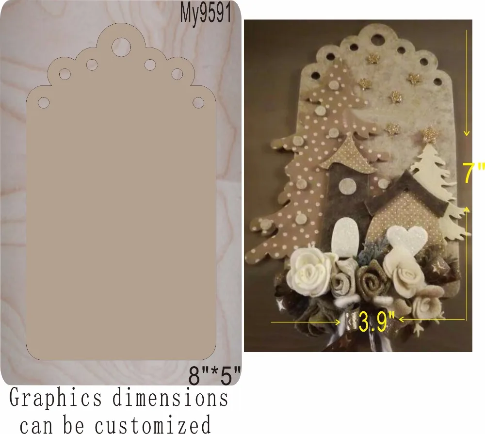 Открытка на день рождения деревянные высечки аксессуары Regola Acciaio die Misura MY | Дом и