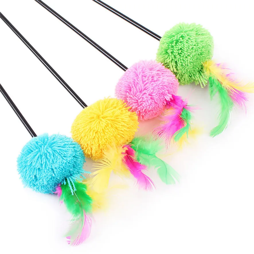 Новинка 2017 Интерактивная игрушечная Удочка Zero для котят с колокольчиком и